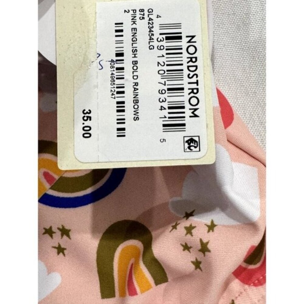 Tucker + Tate Pink Rainbow One-Piece Swimsuit Girls UPF 50+ Size 2 With Ruffle A - Picture 4 of 7